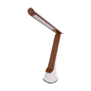 Lampka biurkowa GIBON LED biały/brązowy 8W 04002