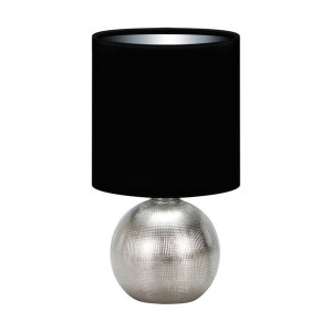 Lampa stołowa - Perlo  E14 Silver/Black