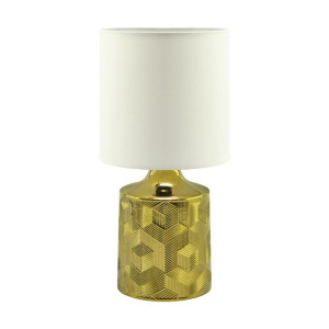 Lampa stołowa LINDA E14 03786 Gold/White