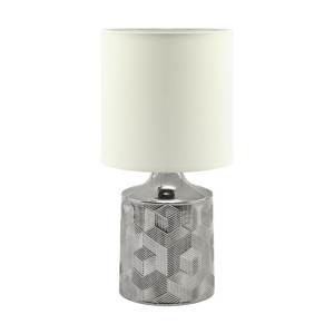 Lampa stołowa LINDA E14 03785 Chrome/White
