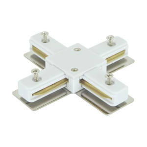 Łącznik do szynoprzewodów Connector X biały