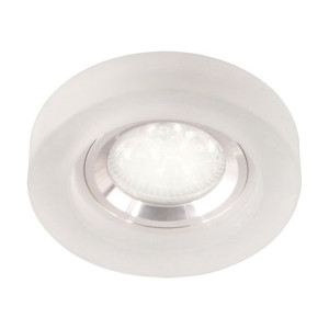 Oprawa szklana sufitowa oczko okrągła LED ADEL LED C CHROME CW