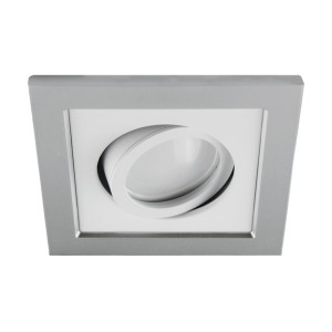 Oprawa sufitowa punktowa oczko kwadratowa BORYS D SILVER/White