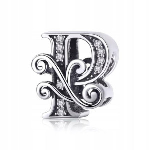 Charms zawieszka Litera P srebro Srebrna S925