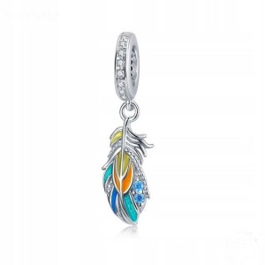 Charms zawieszka Pióro srebro Srebrna S925