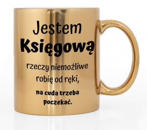 Kubek Złoty Błyszczący Prezent Dla Księgowej