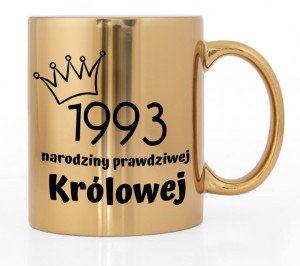 Kubek Złoty Błyszczący Prezent Na 30 Urodziny