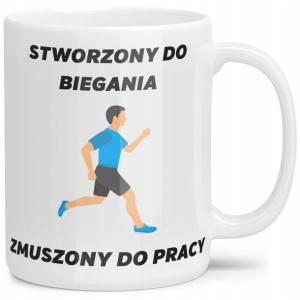 Kubek Na Prezent Dla Biegacza Zmuszony Do Pracy