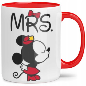 Kubek Czerwone Wnętrze Na Walentynki Mrs Mini