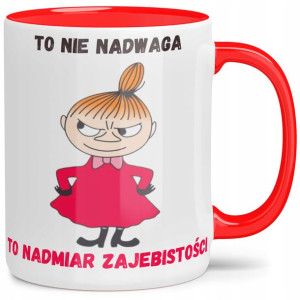 Kubek Czerwony Mała Mi To Nie Nadwaga