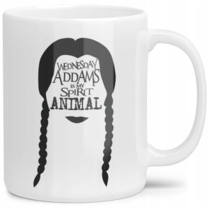 Kubek Serialu Wednesday Addams Dużo Wzorów