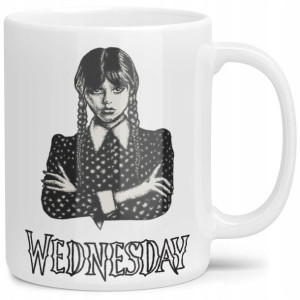 Kubek Serialu Wednesday Addams Dużo Wzorów