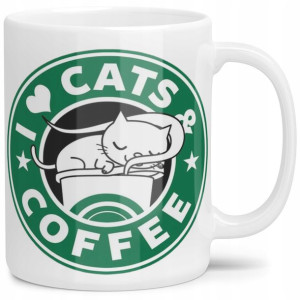Kubek Kociary I Love Cats Kocham Koty Starbucks