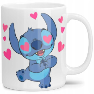 Kubek Na Prezent Kochający Stich Walentynki