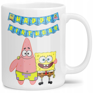 Kubek Na Prezent Urodzinowy Spongebob Kanciasto