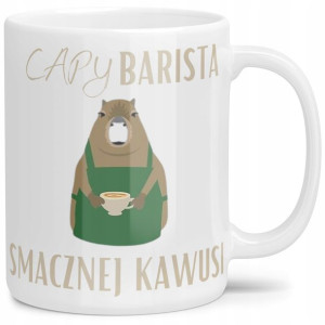 Kubek Kapibara Capybarista Smacznej Kawusi Wzory
