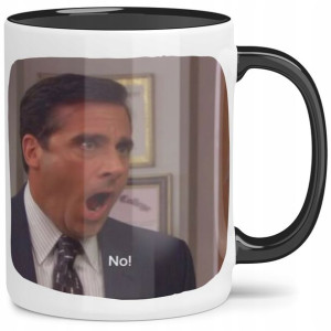 Kubek Czarne Wnętrze Dla Fana The Office Wzory