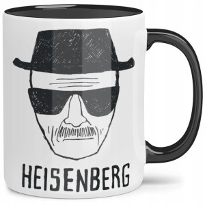 Kubek Czarne Wnętrze Heisenberg Fan Breaking Bad