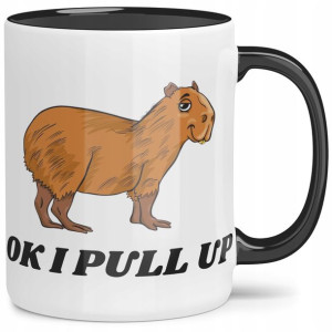 Kubek Czarne Wnętrze Kapibara Pull Up