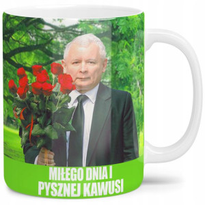 Kubek Prezesa Kaczyński Pis Pysznej Kawusi