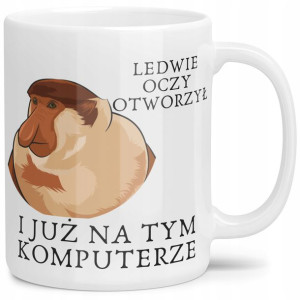 Kubek Typowego Janusza Ledwie Oczy Otworzył Wzory