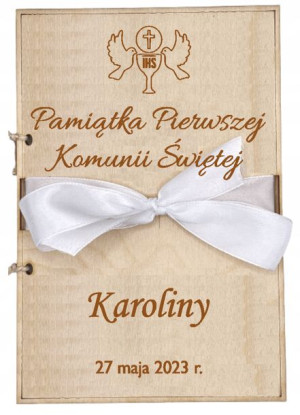 Kartka z życzeniami na KOMUNIĘ ŚW. ŚWIĘTĄ Dziecka