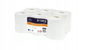 Ręcznik celulozowy w roli ELLIS biały 120m 3032 x 6 sztuk