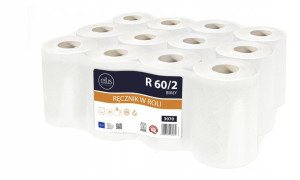 Ręcznik w roli Ellis 60m celuloza biały 2 warstwy 3070 12 rolek