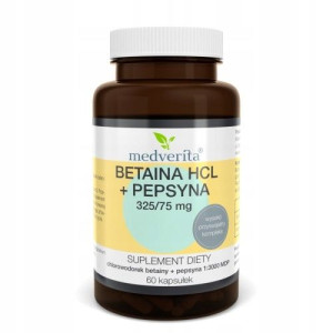 Medverita Betaina Hcl + Pepsyna Trawienie 60 Kap