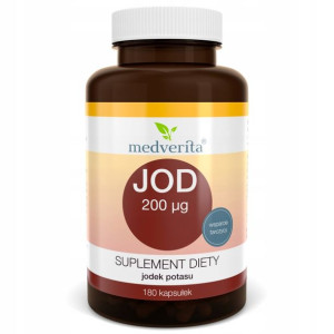 Medverita Jod 200µg jodek potasu lugola 180 kaps