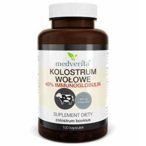Medverita Kolostrum Wołowe 40% Immunoglobulin 100k