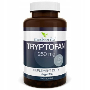 Medverita Tryptofan L-tryptofan 250 mg 100 kapsułe