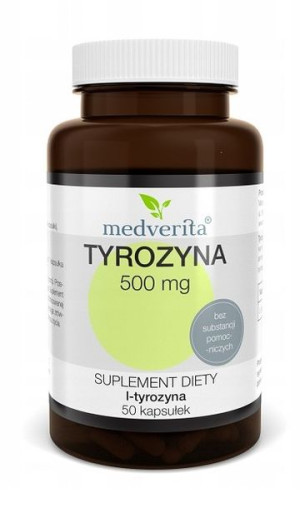 Medverita Tyrozyna L-tyrozyna 500 Mg 50 Kapsułek