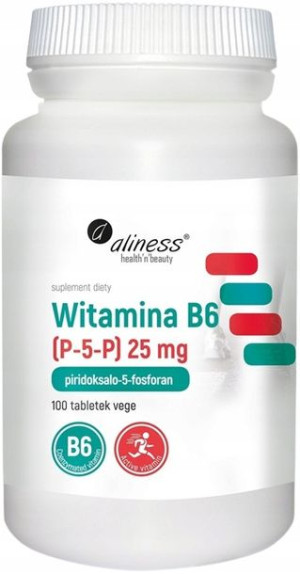 Aliness WITAMINA B6 P-5-P koenzymatyczna B-6 25mg