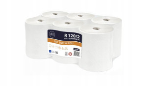 Ręcznik papierowy Ellis typu MATIC 120m biały 4299 6 rolek
