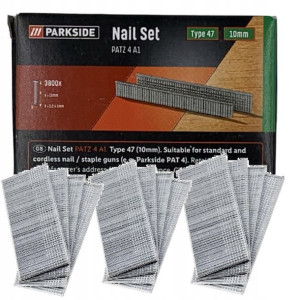 Parkside gwoździe typ 47 10 mm 3800 szt