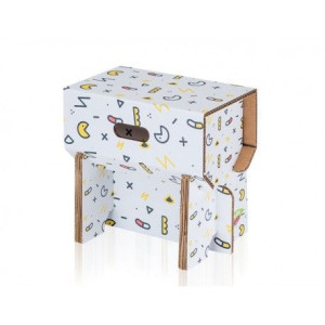 Ecostool stołeczek playtoyz – wzorki typu „pacman” m1