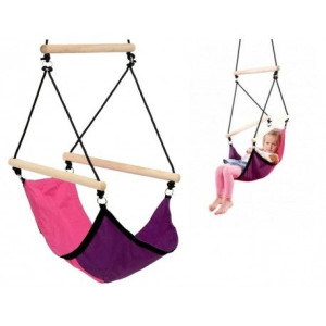 Huśtawka dziecięca – wiszący fotel kid’s swinger pink