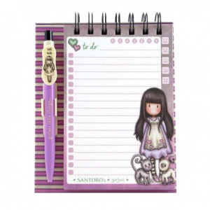 Notes na biurko z długopisem santoro – gorjuss tall tails
