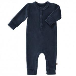 Fresk rampers welurowy 3-6 miesięcy indigo blue