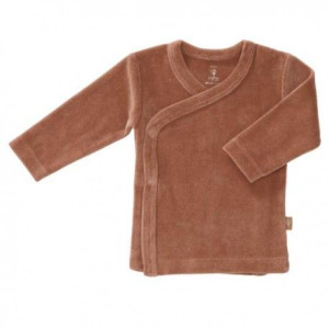 Fresk kardigan welurowy 0-3 miesięcy tawny brown