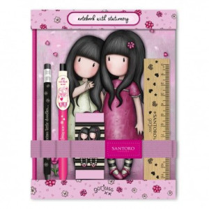 Notes z przyborami szkolnymi - gorjuss sparkle & bloom - you can