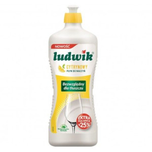 Ludwik - płyn do mycia naczyń cytrynowy  900g
