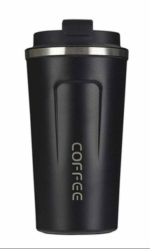 KUBEK TERMICZNY ze Stali Nierdzewnej COFFEE 510ml czarny AG369B