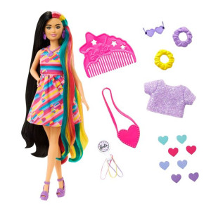 Barbie Totally Hair HCM90 Lalka z długimi włosami