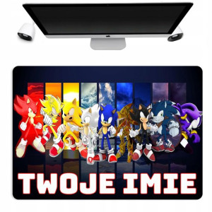 Podkładka 35x50 Na Biurko Ochrona SONIC IMIĘ Wzory