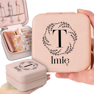 Organizer Na Biżuterię Róż Monogram IMIĘ Wz