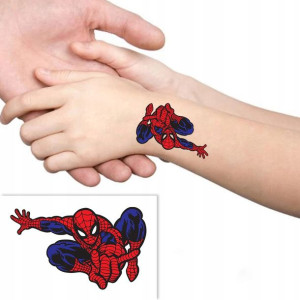 TATUAŻ Zmywalny dla DZIECI SPIDERMAN Wiele WZORÓW