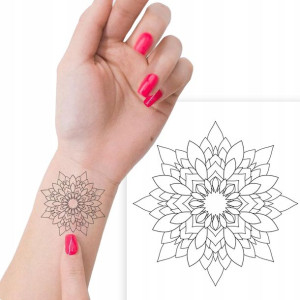 TATUAŻ Zmywalny Tymczasowy TATOO RÓŻNE WZORY MiX
