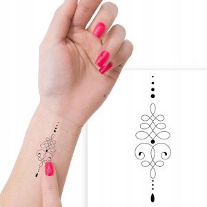 TATUAŻ Zmywalny Tymczasowy TATOO RÓŻNE WZORY MiX